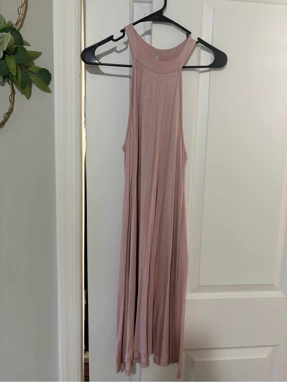Sleeveless Pink Dress - Soft Halter Style